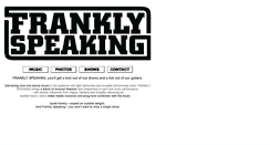 Desktop Screenshot of franklyspeakingband.com
