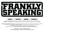 Tablet Screenshot of franklyspeakingband.com